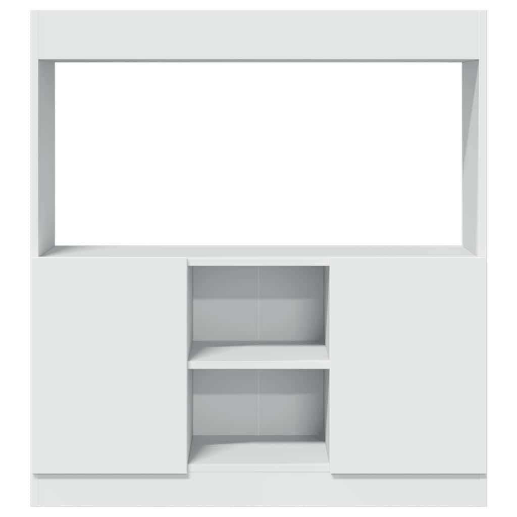 vidaXL Dulap înalt, alb, 92x33x100 cm, lemn prelucrat vidaXL Dulap înalt, alb, 92x33x100 cm, lemn prelucrat