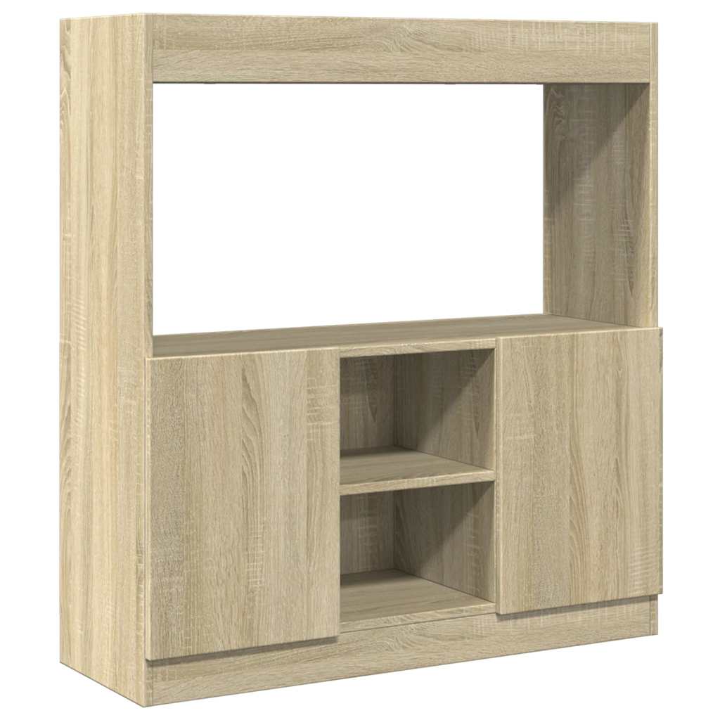 vidaXL Dulap înalt, stejar sonoma, 92x33x100 cm, lemn prelucrat vidaXL Dulap înalt, stejar sonoma, 92x33x100 cm, lemn prelucrat
