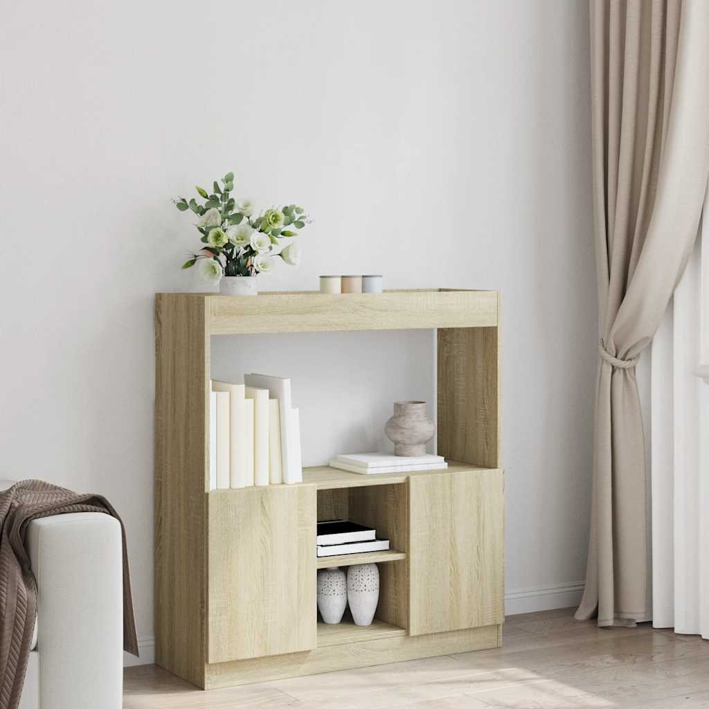 vidaXL Dulap înalt, stejar sonoma, 92x33x100 cm, lemn prelucrat vidaXL Dulap înalt, stejar sonoma, 92x33x100 cm, lemn prelucrat