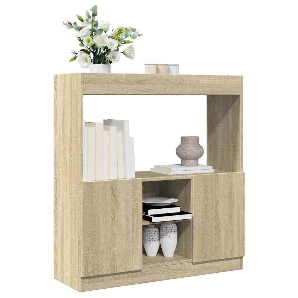 vidaXL Dulap înalt, stejar sonoma, 92x33x100 cm, lemn prelucrat vidaXL Dulap înalt, stejar sonoma, 92x33x100 cm, lemn prelucrat