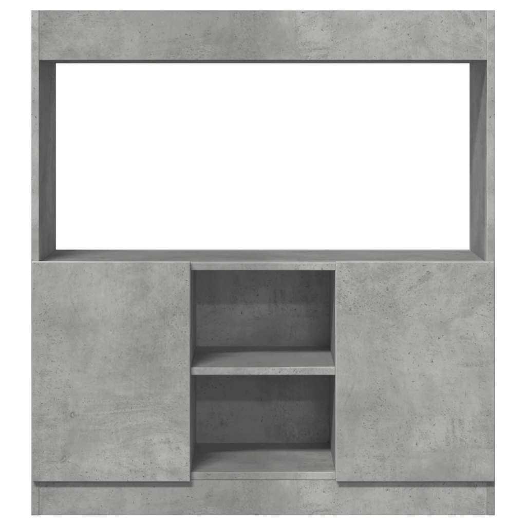 vidaXL Dulap înalt, gri beton, 92x33x100 cm, lemn prelucrat vidaXL Dulap înalt, gri beton, 92x33x100 cm, lemn prelucrat