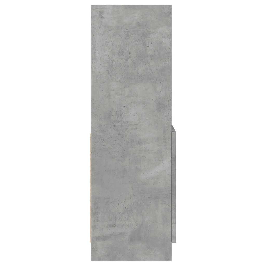 vidaXL Dulap înalt, gri beton, 92x33x100 cm, lemn prelucrat vidaXL Dulap înalt, gri beton, 92x33x100 cm, lemn prelucrat