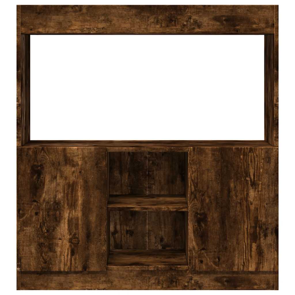 vidaXL Dulap înalt, stejar fumuriu, 92x33x100 cm, lemn prelucrat vidaXL Dulap înalt, stejar fumuriu, 92x33x100 cm, lemn prelucrat