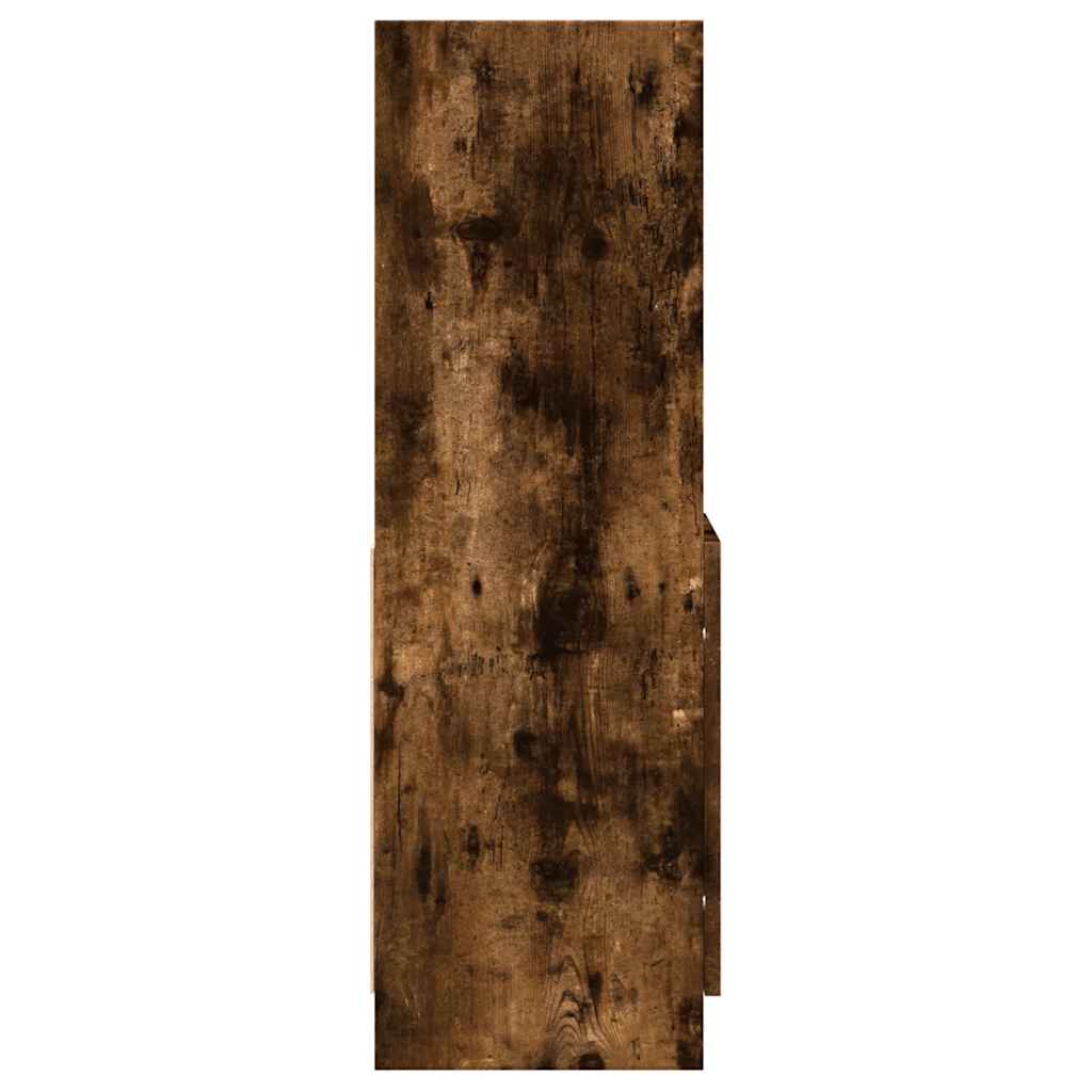 vidaXL Dulap înalt, stejar fumuriu, 92x33x100 cm, lemn prelucrat vidaXL Dulap înalt, stejar fumuriu, 92x33x100 cm, lemn prelucrat