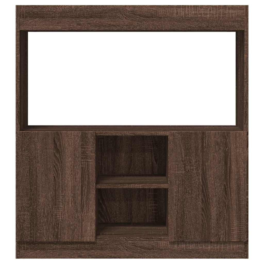 vidaXL Dulap înalt, stejar maro, 92x33x100 cm, lemn prelucrat vidaXL Dulap înalt, stejar maro, 92x33x100 cm, lemn prelucrat