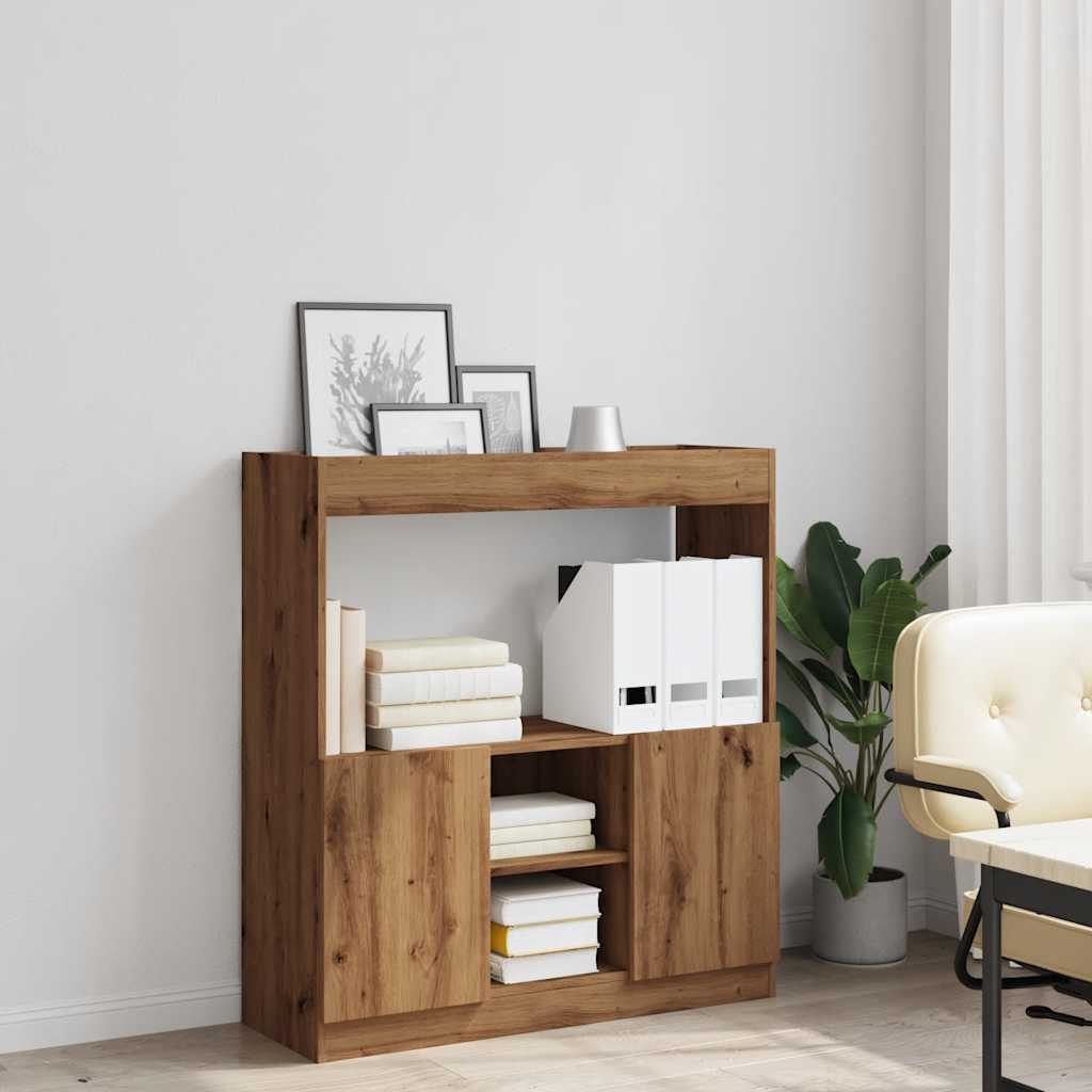 vidaXL Dulap înalt, stejar artizanal, 92x33x100 cm, lemn prelucrat vidaXL Dulap înalt, stejar artizanal, 92x33x100 cm, lemn prelucrat