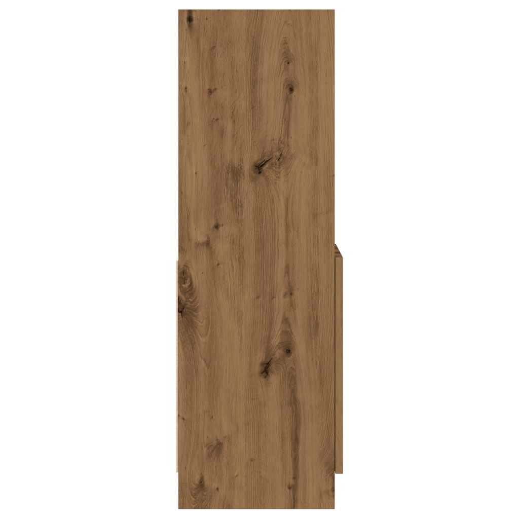 vidaXL Dulap înalt, stejar artizanal, 92x33x100 cm, lemn prelucrat vidaXL Dulap înalt, stejar artizanal, 92x33x100 cm, lemn prelucrat