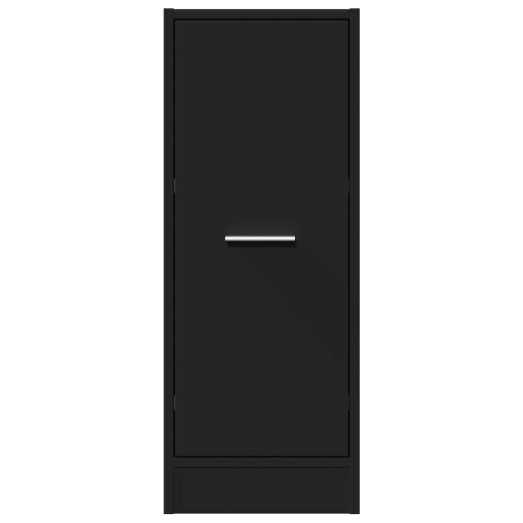 vidaXL Dulap de farmacie, negru, 30x41x77,5 cm, lemn prelucrat