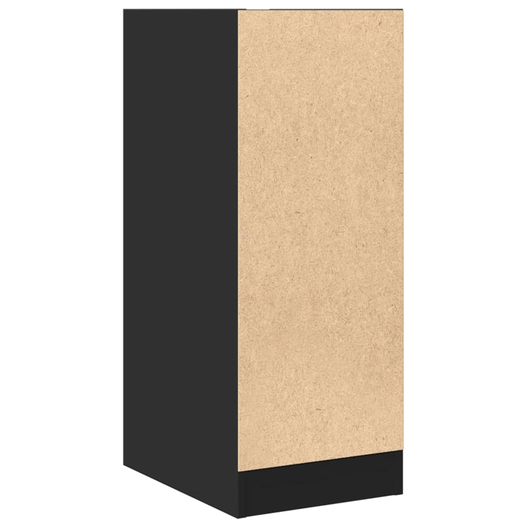vidaXL Dulap de farmacie, negru, 30x41x77,5 cm, lemn prelucrat