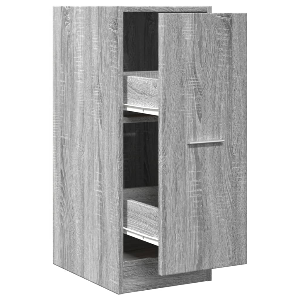 vidaXL Dulap de farmacie, sonoma gri, 30x41x77,5 cm, lemn prelucrat