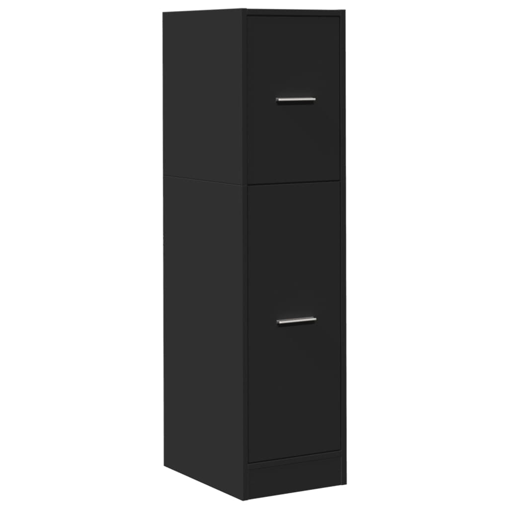 vidaXL Dulap de farmacie, negru, 30x41x118 cm, lemn prelucrat vidaXL Dulap de farmacie, negru, 30x41x118 cm, lemn prelucrat