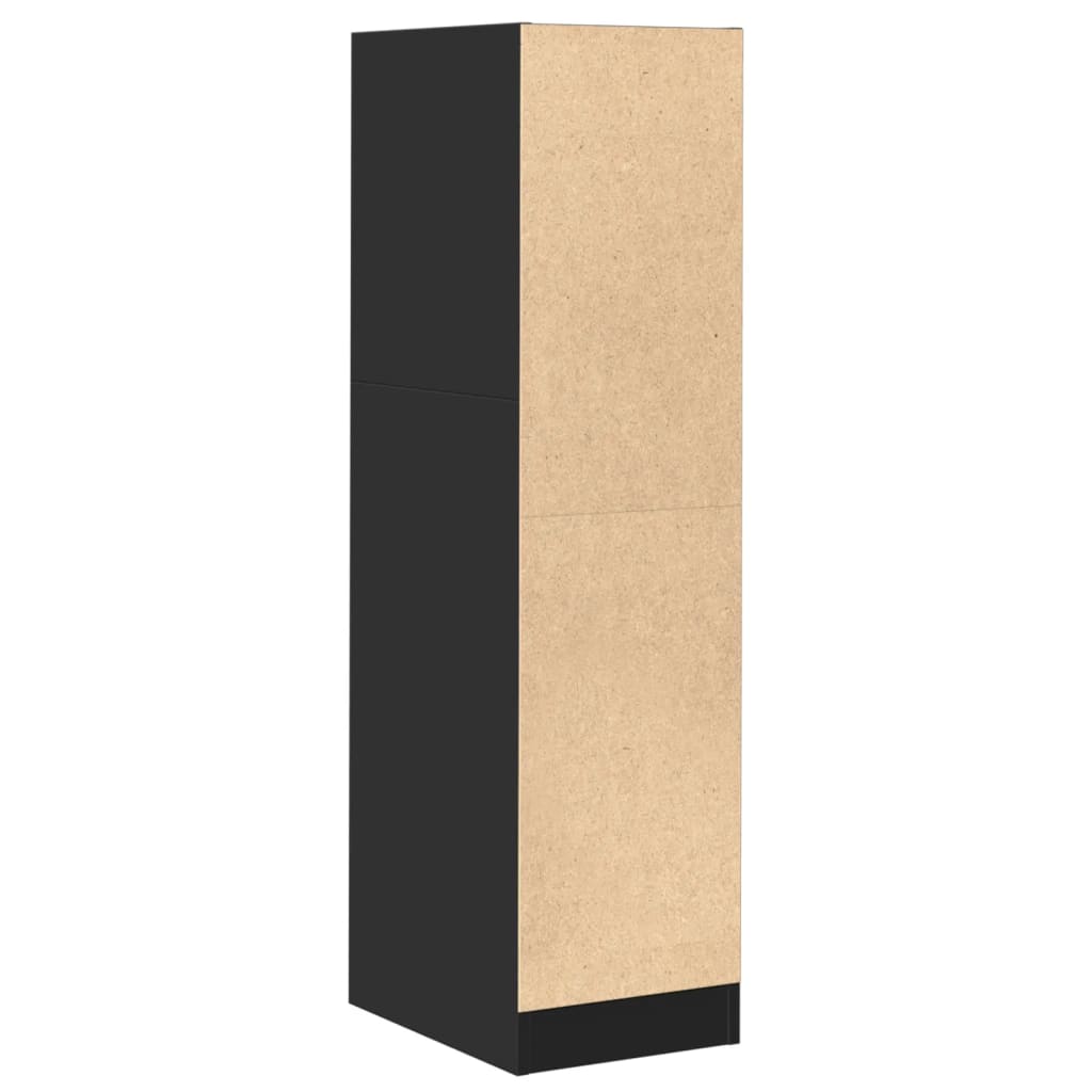 vidaXL Dulap de farmacie, negru, 30x41x118 cm, lemn prelucrat vidaXL Dulap de farmacie, negru, 30x41x118 cm, lemn prelucrat