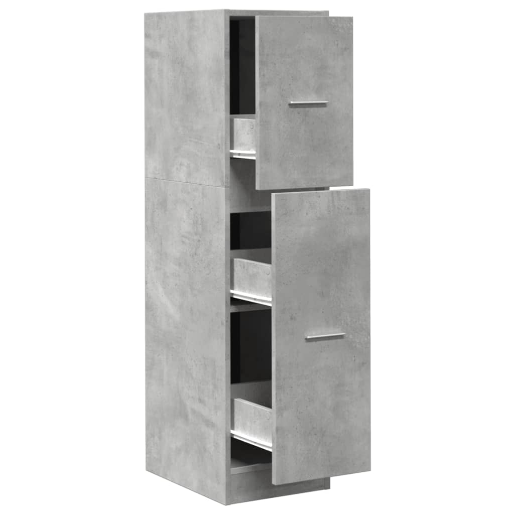 vidaXL Dulap de farmacie, gri beton, 30x41x118 cm, lemn prelucrat vidaXL Dulap de farmacie, gri beton, 30x41x118 cm, lemn prelucrat