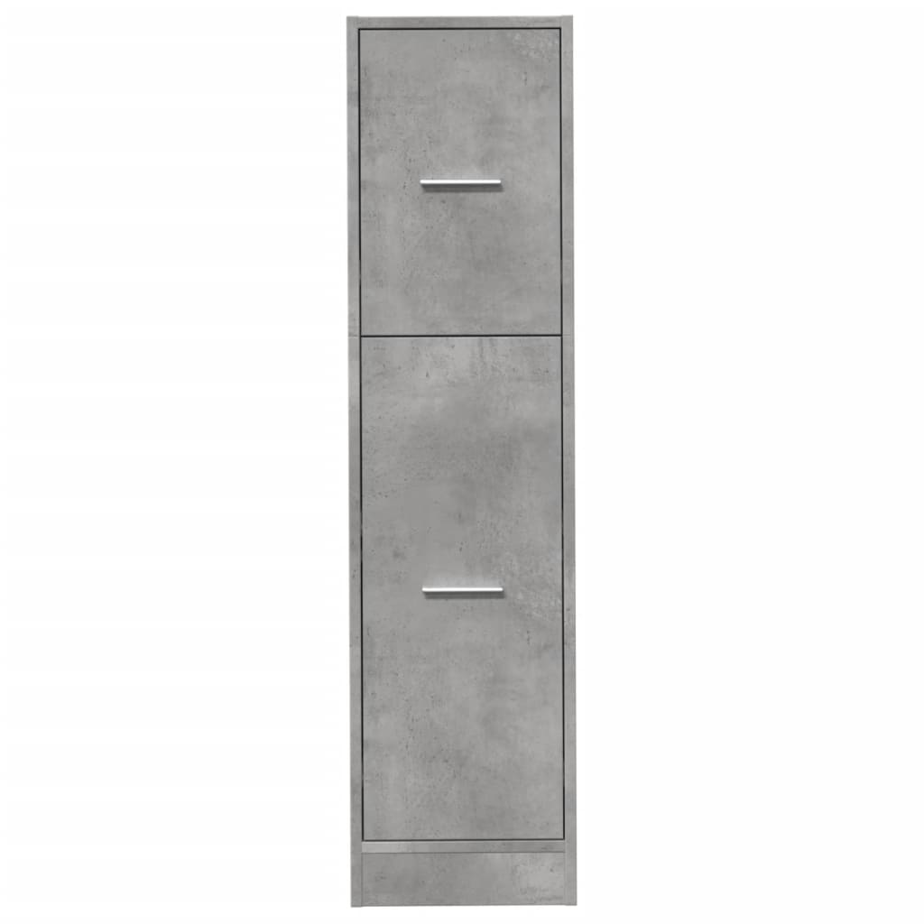 vidaXL Dulap de farmacie, gri beton, 30x41x118 cm, lemn prelucrat vidaXL Dulap de farmacie, gri beton, 30x41x118 cm, lemn prelucrat