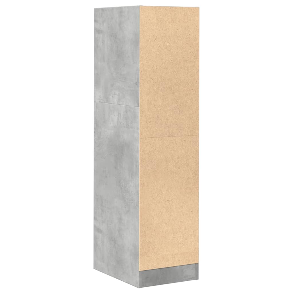 vidaXL Dulap de farmacie, gri beton, 30x41x118 cm, lemn prelucrat vidaXL Dulap de farmacie, gri beton, 30x41x118 cm, lemn prelucrat