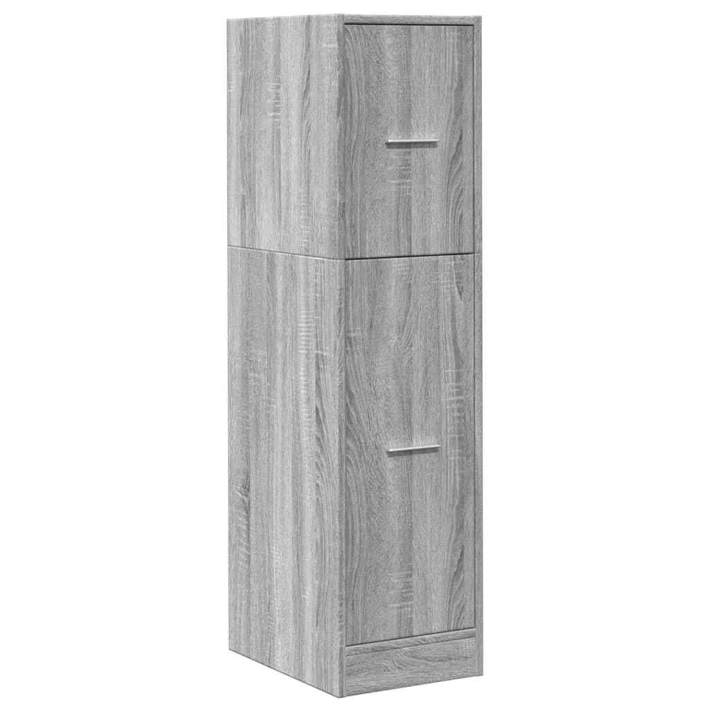 vidaXL Dulap de farmacie, sonoma gri, 30x41x118 cm, lemn prelucrat vidaXL Dulap de farmacie, sonoma gri, 30x41x118 cm, lemn prelucrat