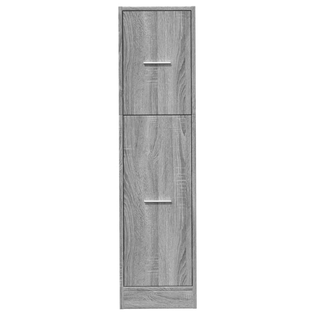 vidaXL Dulap de farmacie, sonoma gri, 30x41x118 cm, lemn prelucrat vidaXL Dulap de farmacie, sonoma gri, 30x41x118 cm, lemn prelucrat