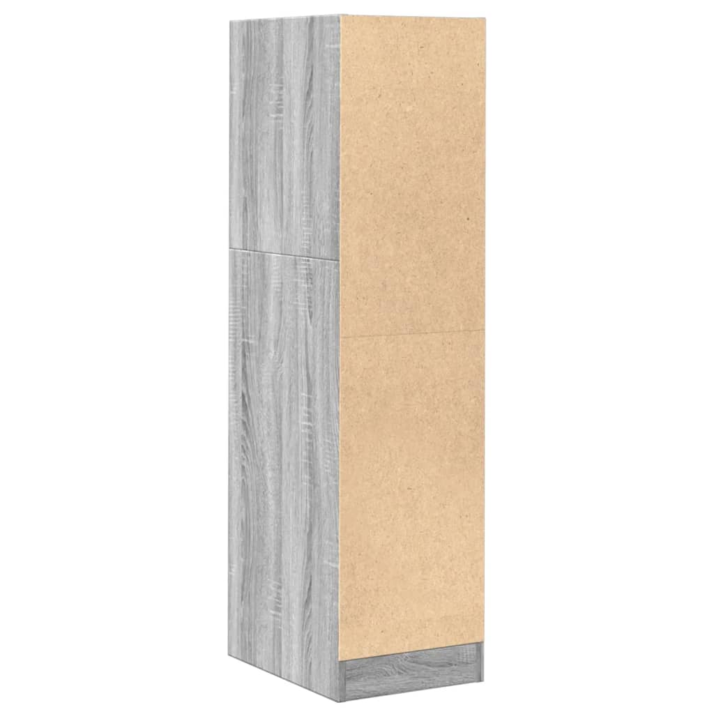 vidaXL Dulap de farmacie, sonoma gri, 30x41x118 cm, lemn prelucrat vidaXL Dulap de farmacie, sonoma gri, 30x41x118 cm, lemn prelucrat