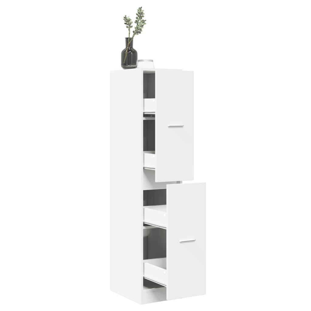 vidaXL Dulap de farmacie, alb, 30x41x144,5 cm, lemn prelucrat vidaXL Dulap de farmacie, alb, 30x41x144,5 cm, lemn prelucrat