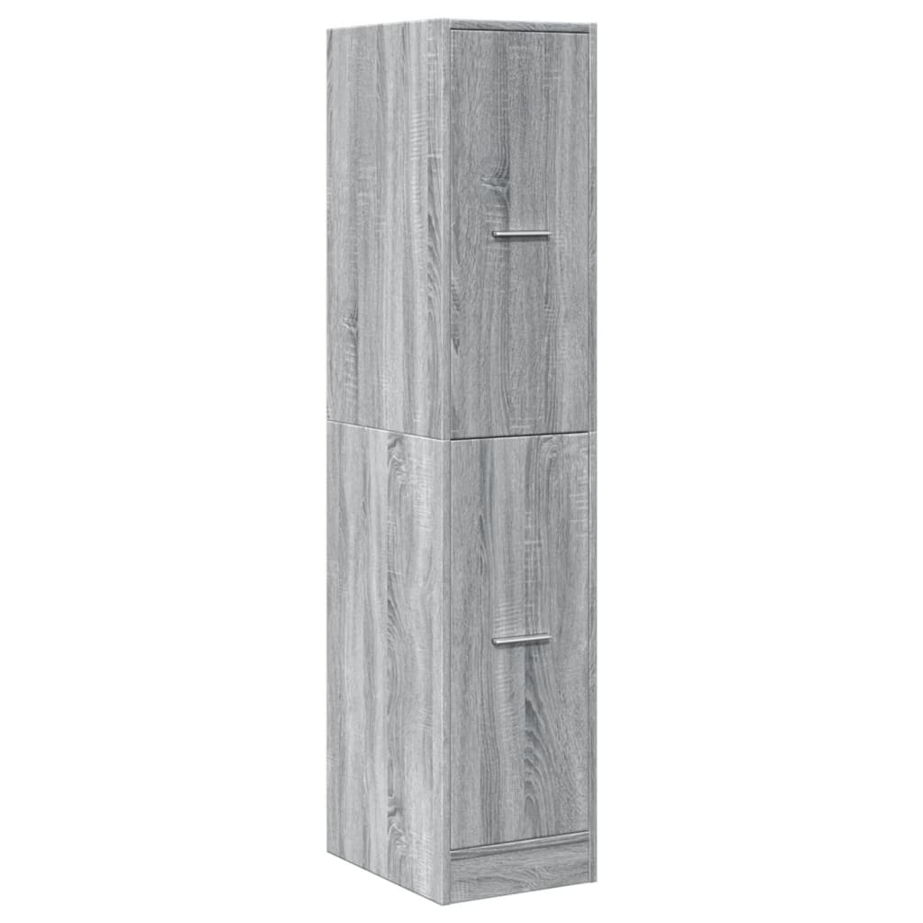 vidaXL Dulap de farmacie, sonoma gri, 30x41x144,5 cm, lemn prelucrat