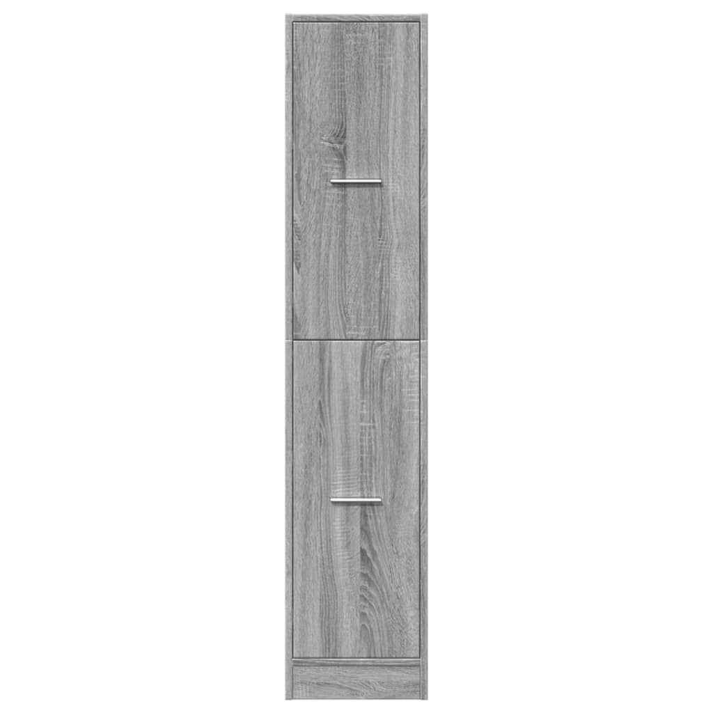 vidaXL Dulap de farmacie, sonoma gri, 30x41x144,5 cm, lemn prelucrat