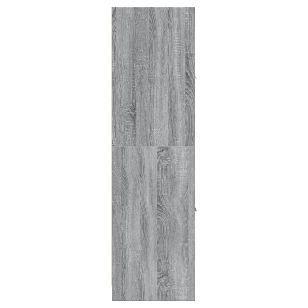 vidaXL Dulap de farmacie, sonoma gri, 30x41x144,5 cm, lemn prelucrat