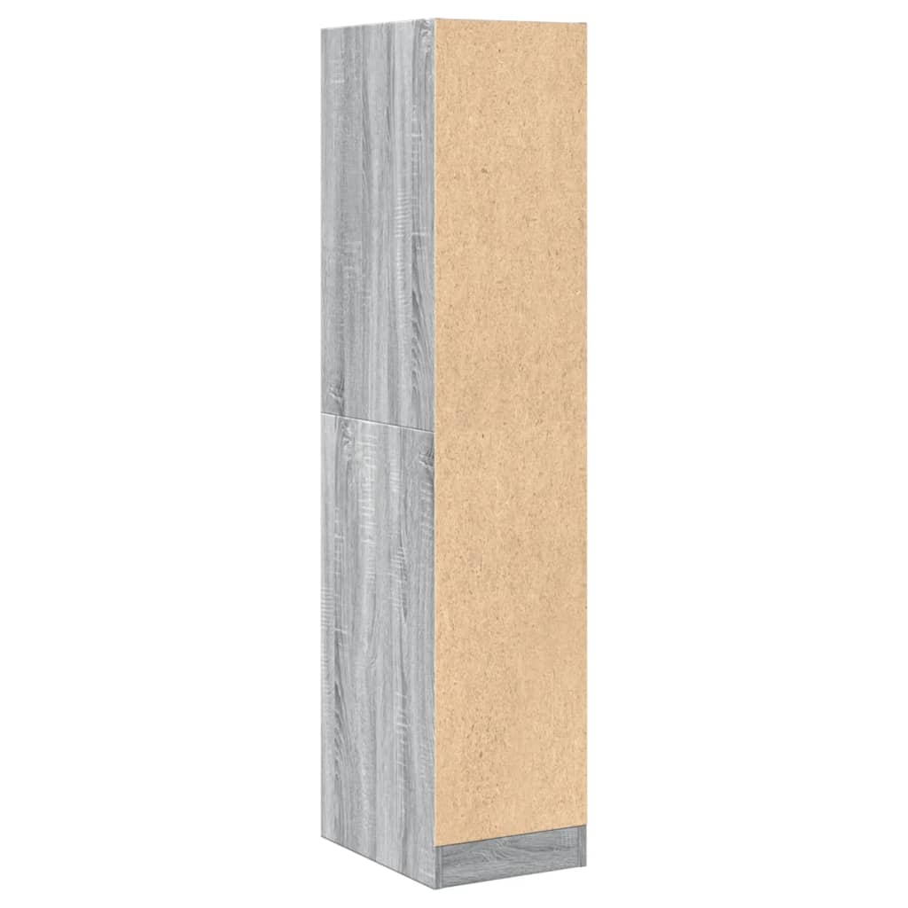 vidaXL Dulap de farmacie, sonoma gri, 30x41x144,5 cm, lemn prelucrat