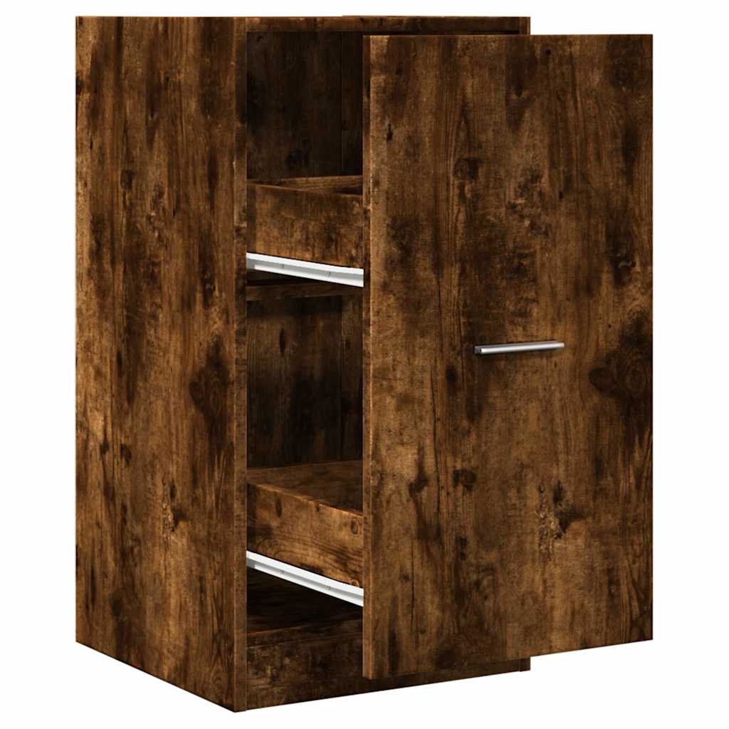 vidaXL Dulap de farmacie stejar fumuriu, 40x41x77,5 cm, lemn prelucrat vidaXL Dulap de farmacie stejar fumuriu, 40x41x77,5 cm, lemn prelucrat