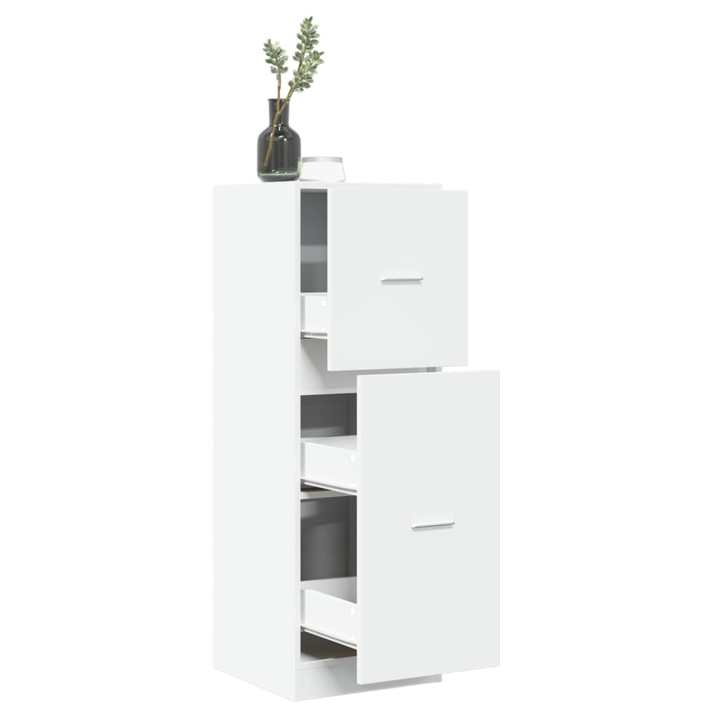 vidaXL Dulap de farmacie, alb, 40x41x118 cm, lemn prelucrat vidaXL Dulap de farmacie, alb, 40x41x118 cm, lemn prelucrat