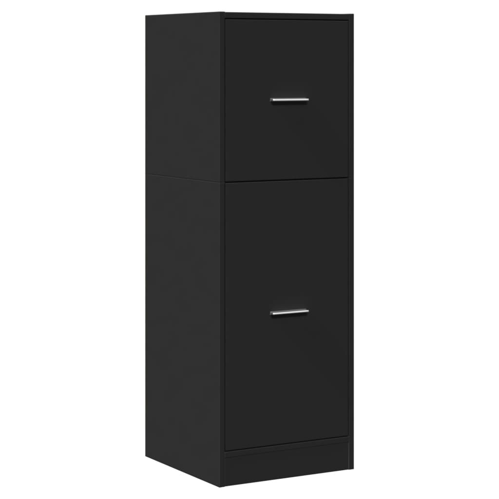vidaXL Dulap de farmacie, negru, 40x41x118 cm, lemn prelucrat vidaXL Dulap de farmacie, negru, 40x41x118 cm, lemn prelucrat