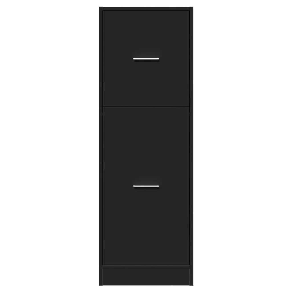 vidaXL Dulap de farmacie, negru, 40x41x118 cm, lemn prelucrat vidaXL Dulap de farmacie, negru, 40x41x118 cm, lemn prelucrat