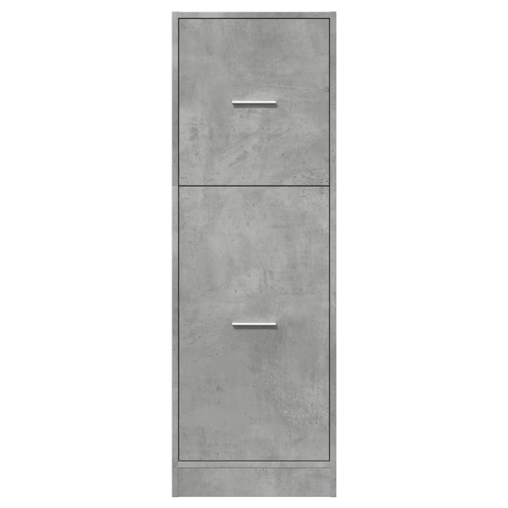 vidaXL Dulap de farmacie, gri beton, 40x41x118 cm, lemn prelucrat vidaXL Dulap de farmacie, gri beton, 40x41x118 cm, lemn prelucrat