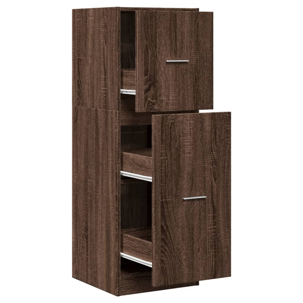 vidaXL Dulap de farmacie, stejar maro, 40x41x118 cm, lemn prelucrat