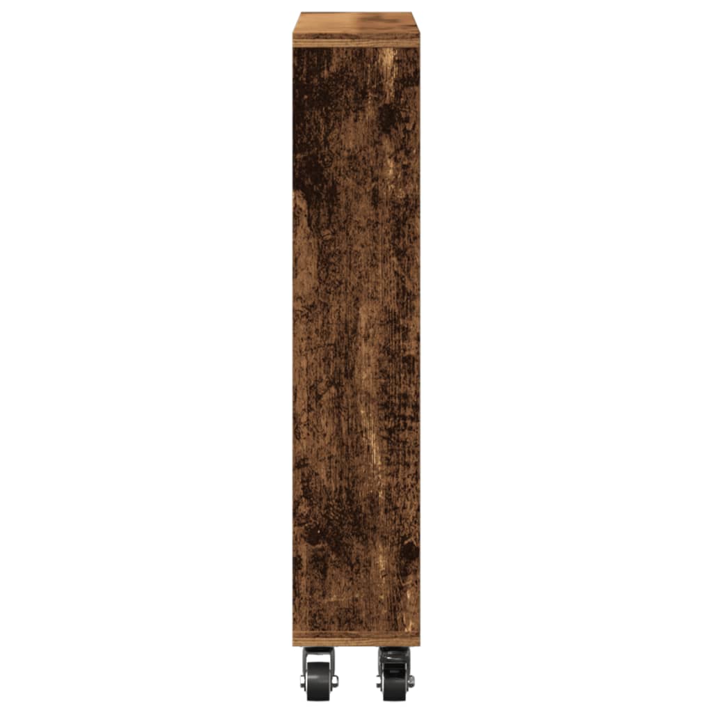 vidaXL Cărucior depozitare îngust lemn vechi 48x13x68cm lemn prelucrat vidaXL Cărucior depozitare îngust lemn vechi 48x13x68cm lemn prelucrat