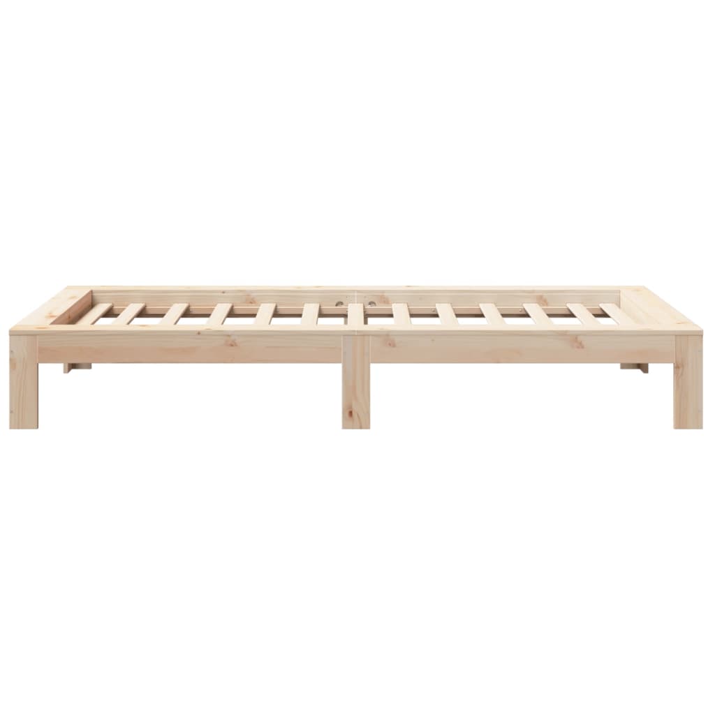 vidaXL Cadru de pat fără saltea, 75x190 cm, lemn masiv de pin