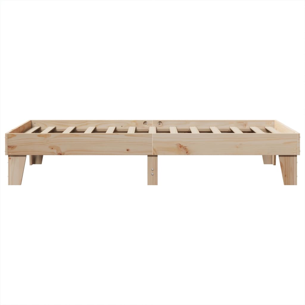 vidaXL Cadru de pat fără saltea, 90x200 cm, lemn masiv pin