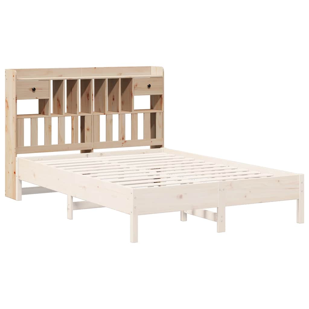 vidaXL Tăblie de pat cu depozitare, 150 cm, lemn masiv de pin
