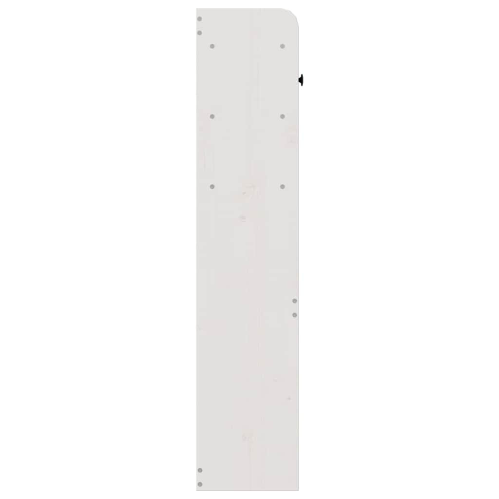 vidaXL Tăblie de pat cu depozitare alb 140 cm lemn masiv de pin