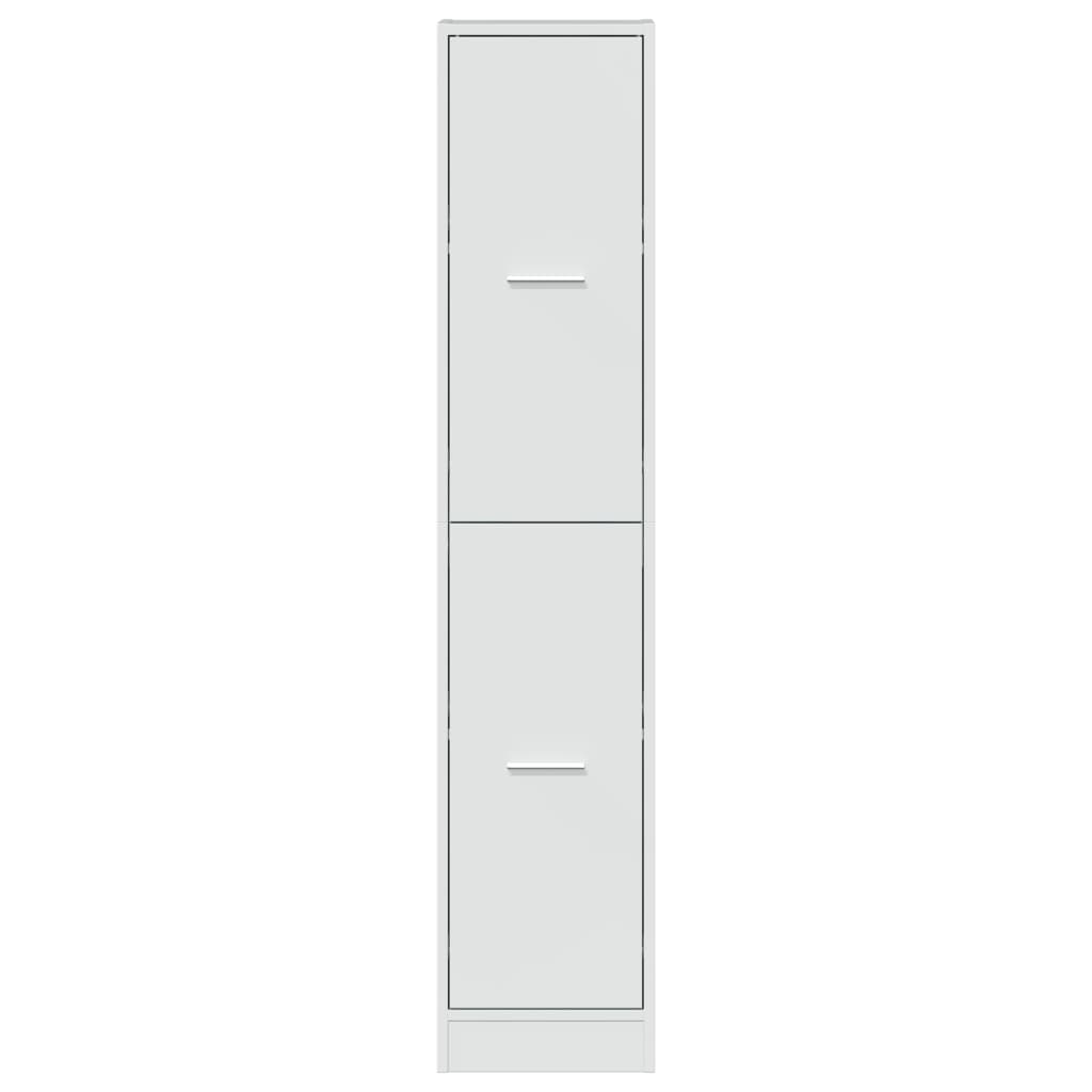 vidaXL Dulap farmacie, alb extralucios, 30x41x144,5 cm, lemn prelucrat