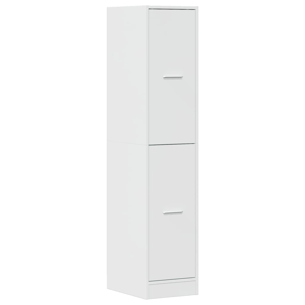 vidaXL Dulap farmacie, alb extralucios, 30x41x144,5 cm, lemn prelucrat