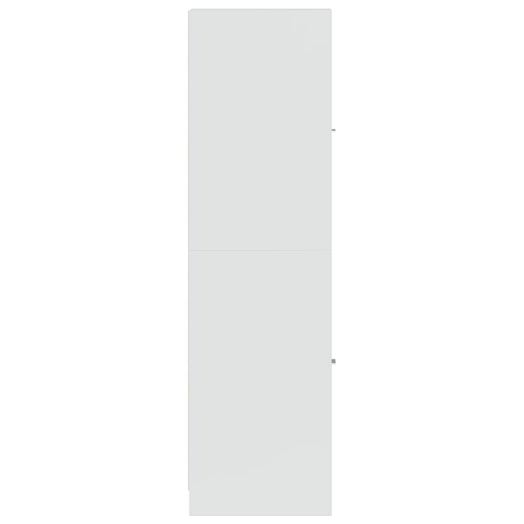 vidaXL Dulap farmacie, alb extralucios, 30x41x144,5 cm, lemn prelucrat