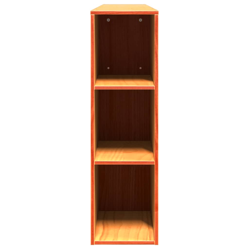 vidaXL Tăblie de pat cu depozitare maro ceruit, 200 cm, lemn masiv pin