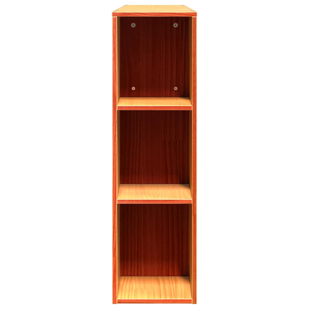 vidaXL Tăblie de pat cu depozitare maro ceruit, 150 cm, lemn masiv pin