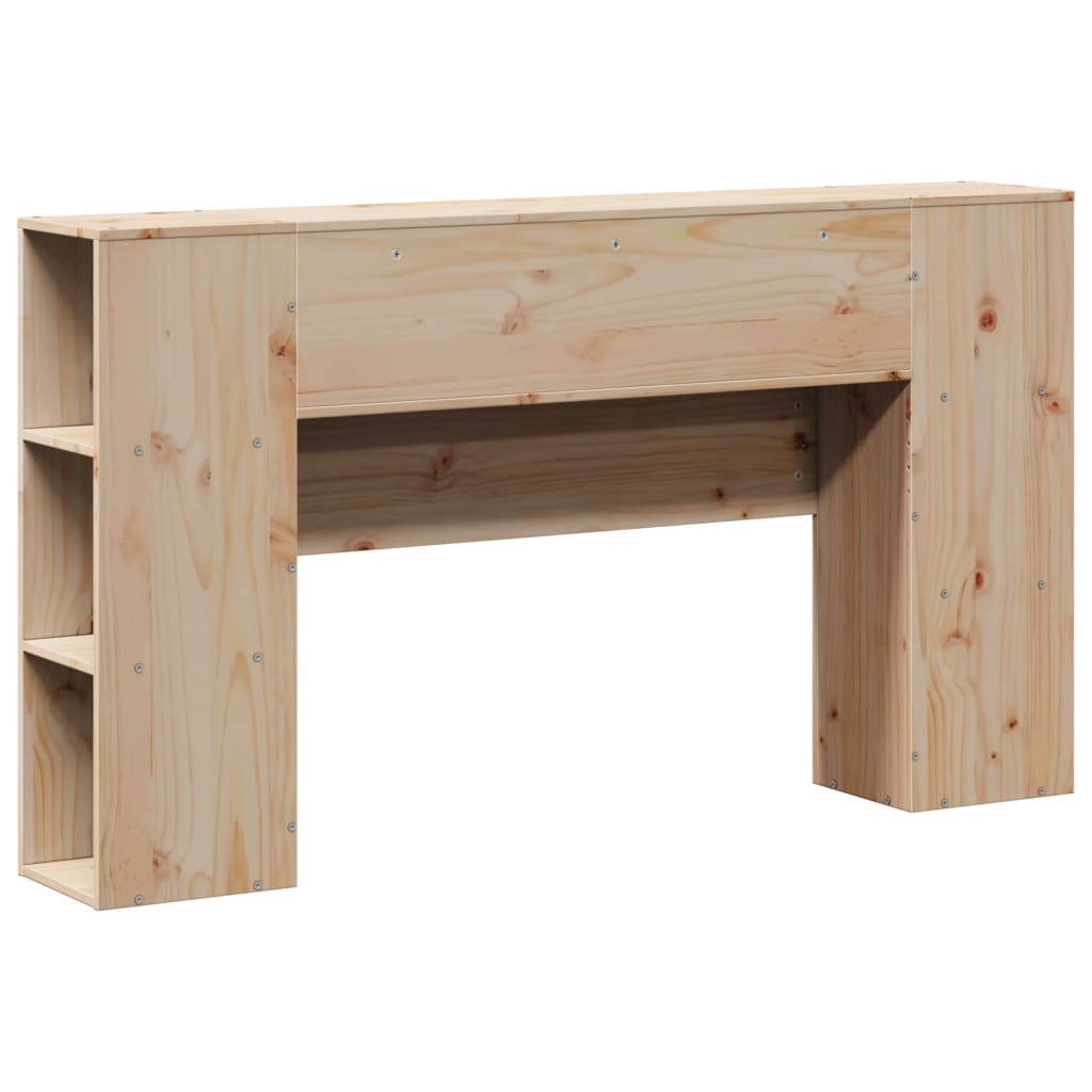 vidaXL Tăblie de pat cu depozitare, 120 cm, lemn masiv de pin
