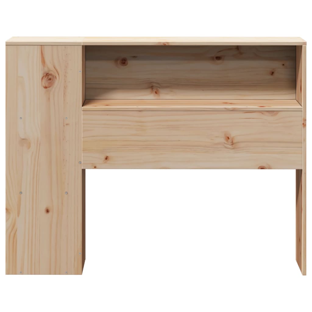 vidaXL Tăblie de pat cu depozitare, 75 cm, lemn masiv de pin