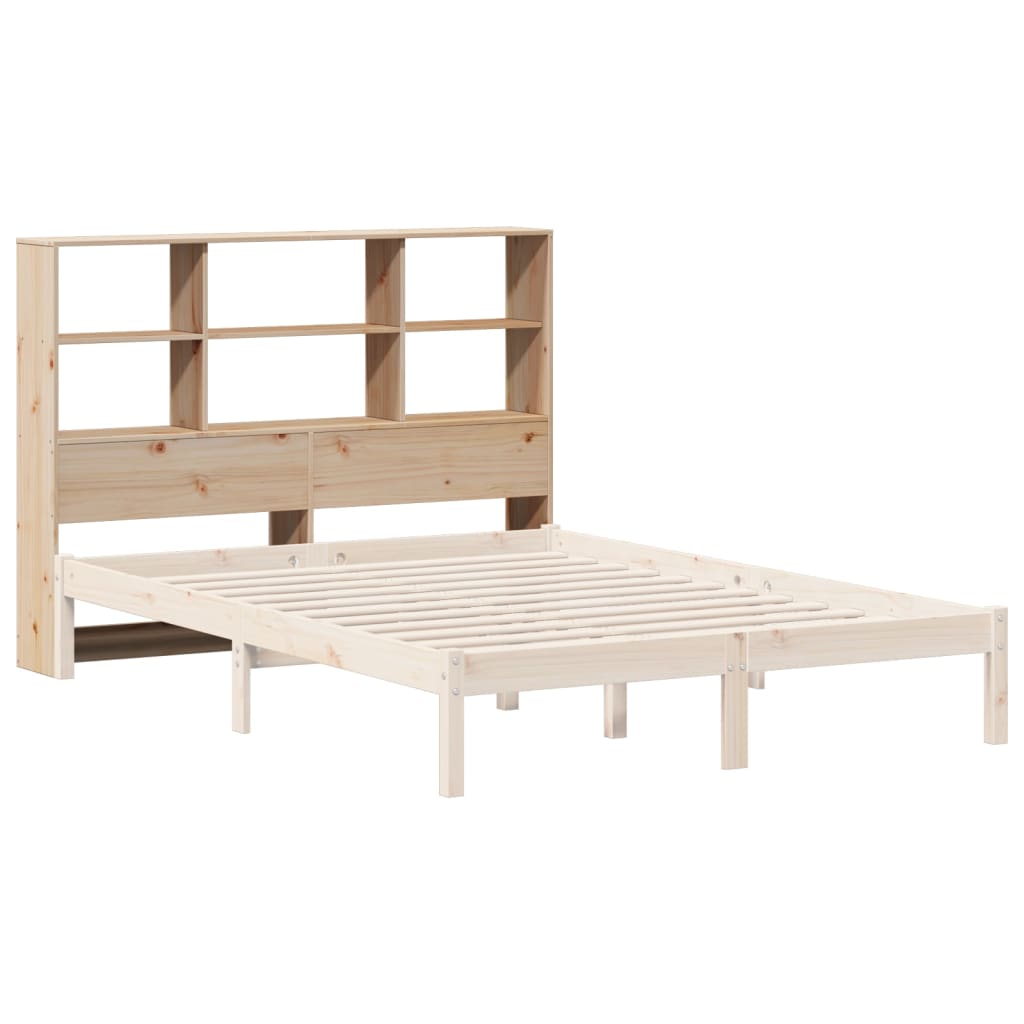 vidaXL Tăblie de pat cu depozitare, 150 cm, lemn masiv de pin