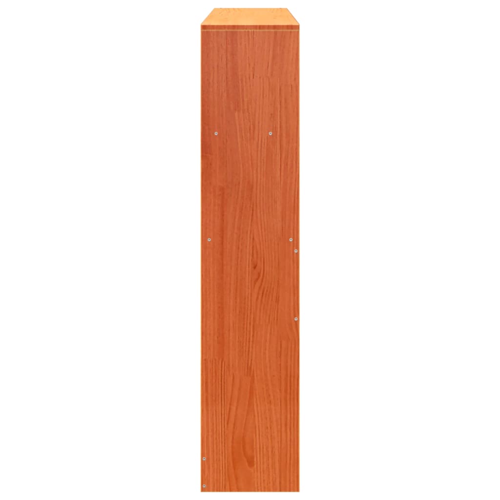 vidaXL Tăblie de pat cu depozitare maro ceruit, 150 cm, lemn masiv pin