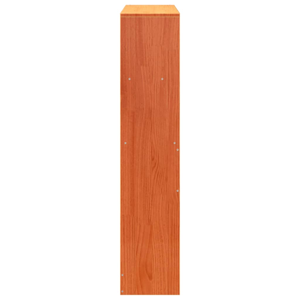 vidaXL Tăblie de pat cu depozitare maro ceruit, 100 cm, lemn masiv pin