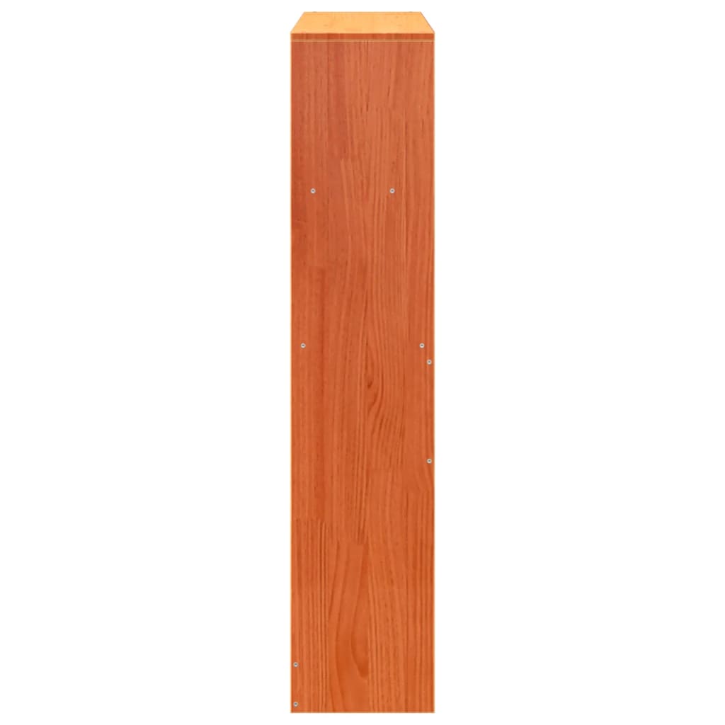 vidaXL Tăblie de pat cu depozitare maro ceruit, 75 cm, lemn masiv pin