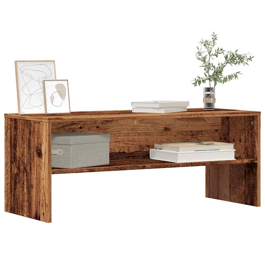 vidaXL Comodă TV, Lemn vechi, 100x40x40 cm, PAL vidaXL Comodă TV, Lemn vechi, 100x40x40 cm, PAL